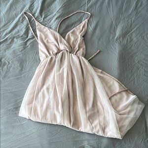 Elegant Blush Midi Dress